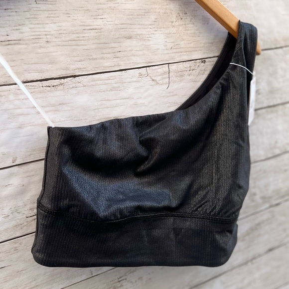 NEW Size 8 Lululemon Align Asymmetrical Ribbed Bra Light Support A/B Cup Shine - Picture 5 of 11